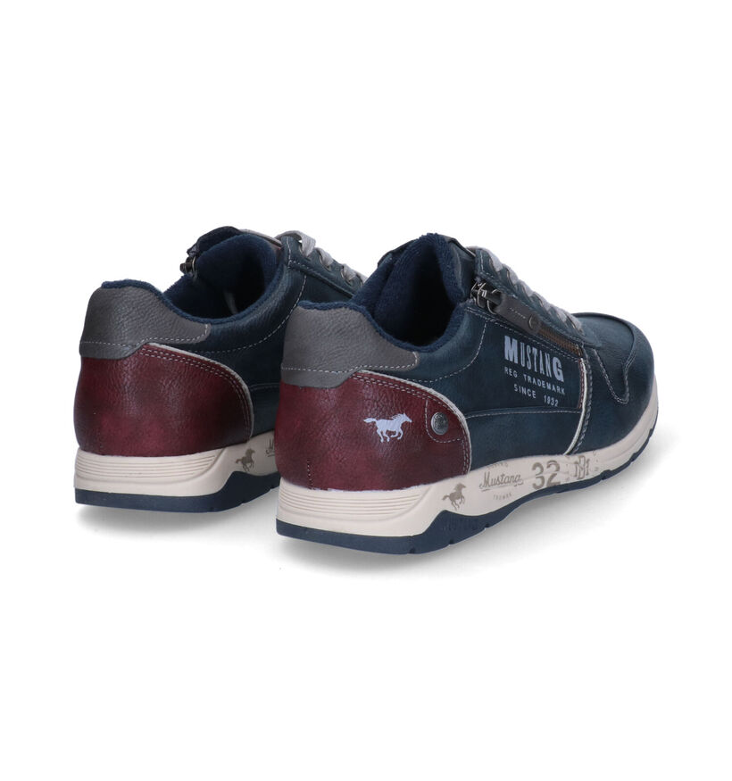 Mustang Chaussures à lacets en Bleu foncé pour hommes (329592) - pour semelles orthopédiques