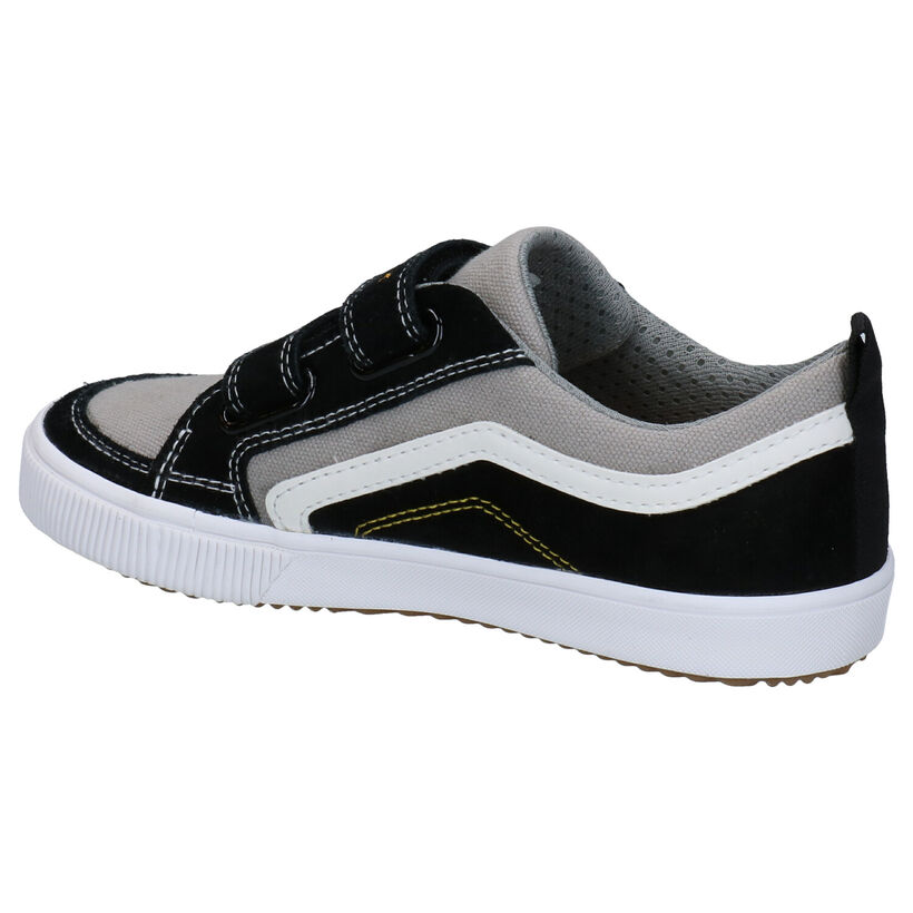 Geox Alonisso Zwarte Velcroschoenen in nubuck (287072)