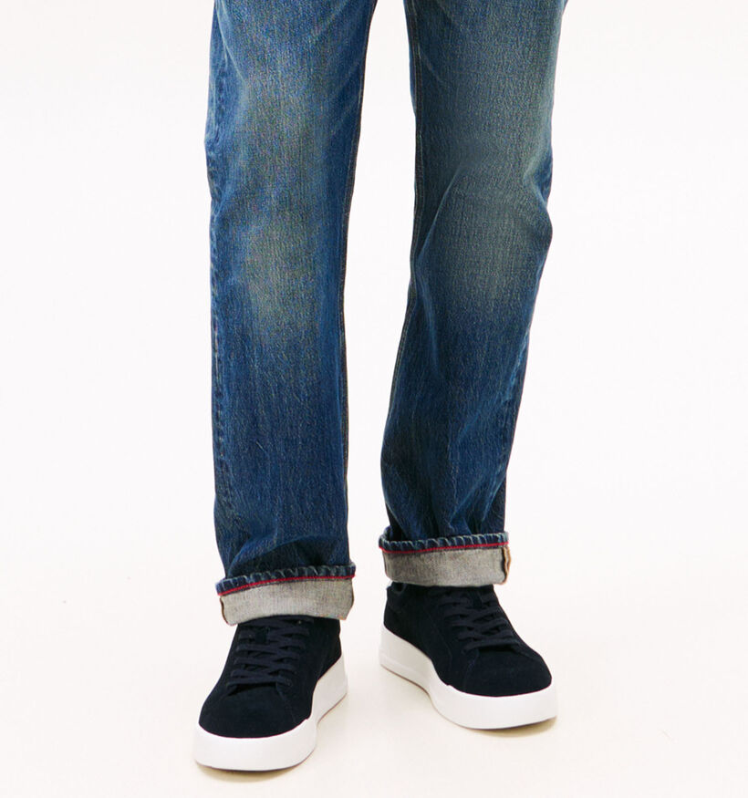 Tommy Hilfiger Court Suede Donkerblauwe Sneakers voor heren (366166) - geschikt voor steunzolen
