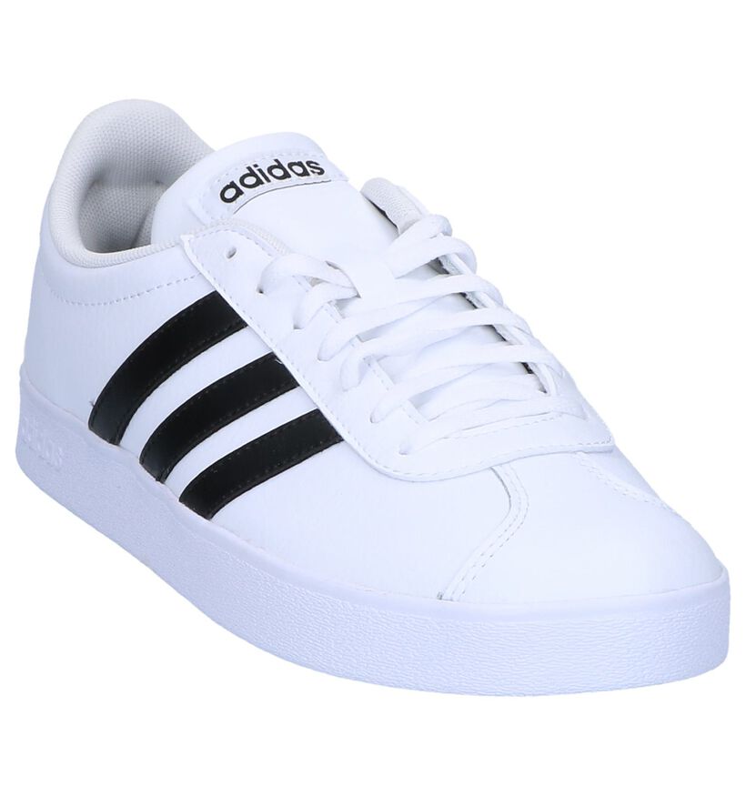 adidas VL Court 2.0 Baskets en Blanc pour hommes (319077) - pour semelles orthopédiques