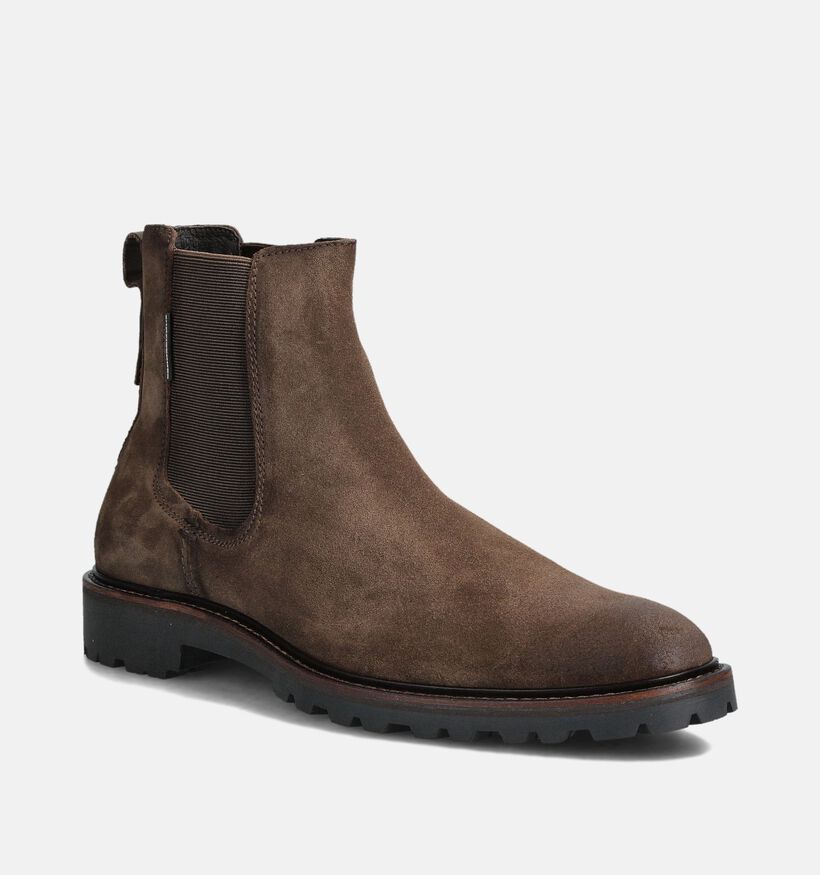 Berkelmans Paletti Bottines Chelsea en Marron pour hommes (363160) - pour semelles orthopédiques