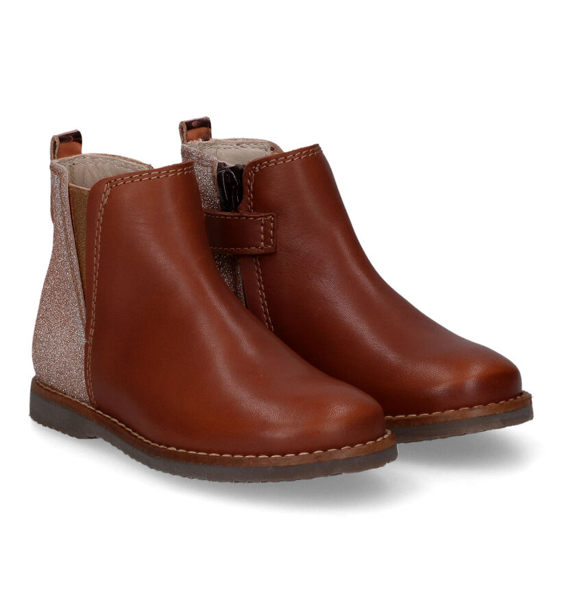 Beberlis Bottes courtes en Cognac pour filles (316139)