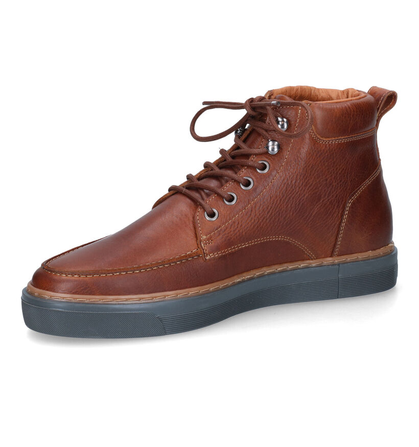 River Woods Geofry Cognac Bottines in leer (316641)