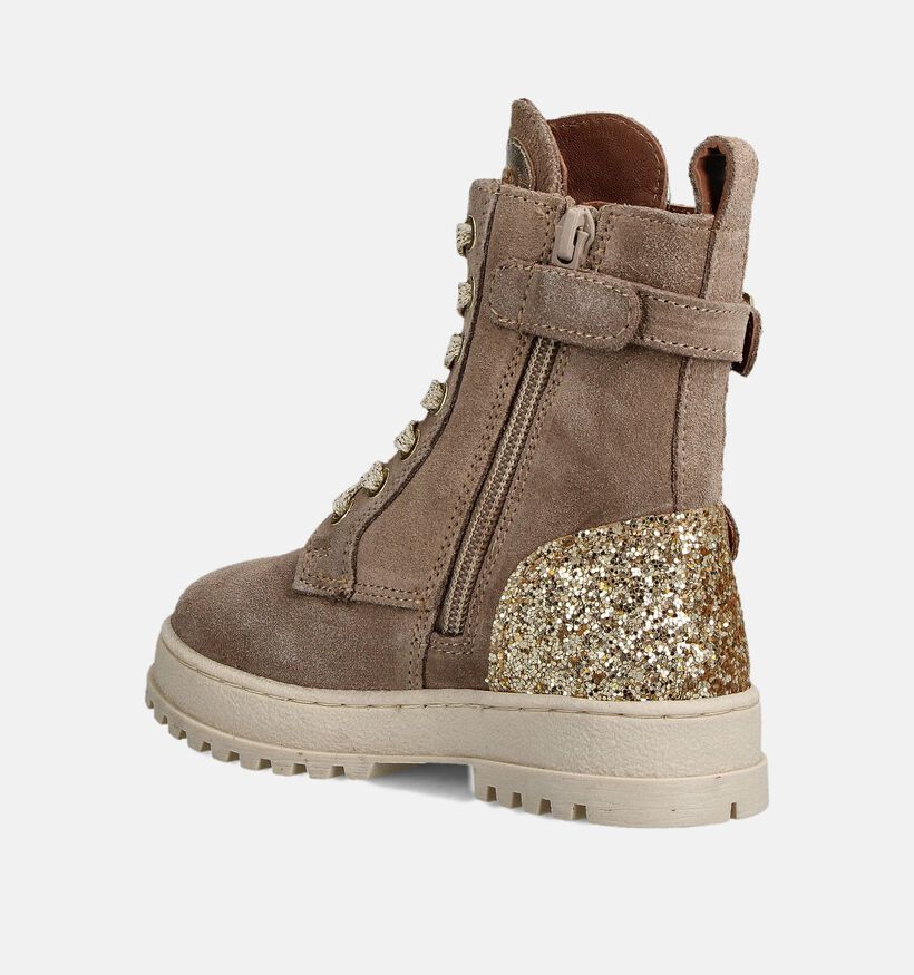 Milo & Mila Chaussures hautes en Taupe pour filles (362941)