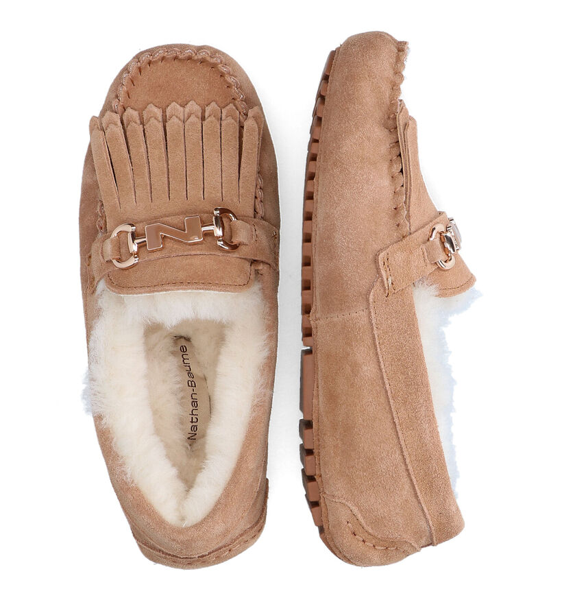 Nathan-Baume Pantoufles fermées en Cognac pour femmes (315986)