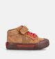 Victoria Cognac Velcroschoenen voor jongens (379098) - geschikt voor steunzolen