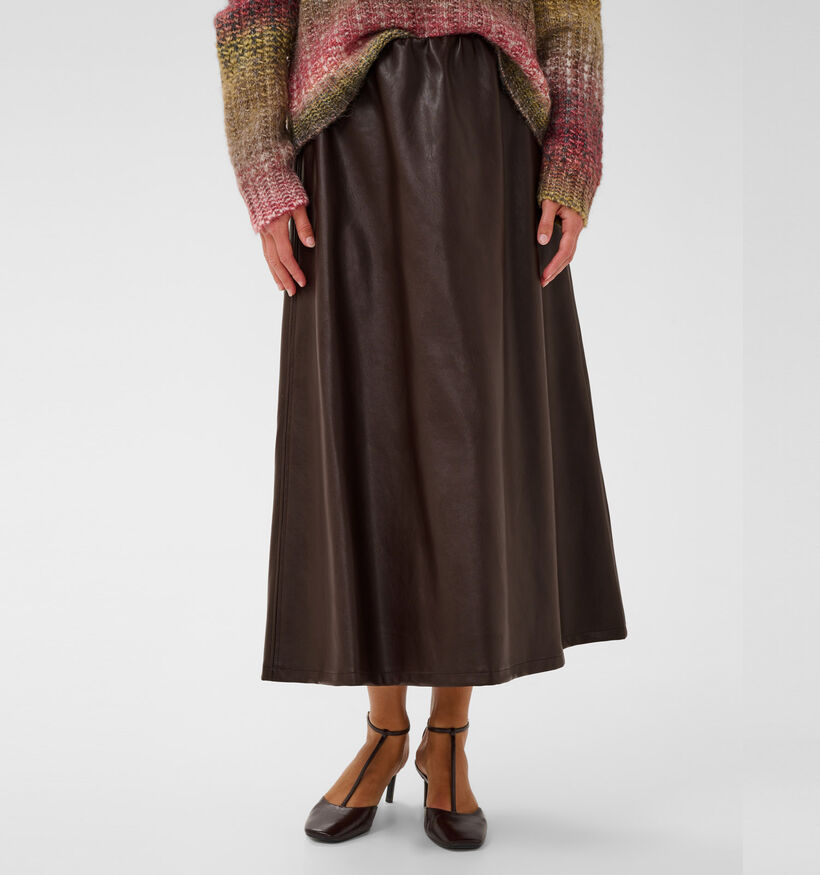 Culture Lilli Donkerbruine Lange Rok voor dames (380476)