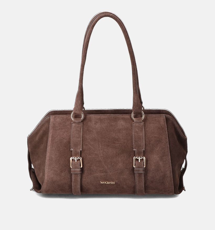 NeroGiardini Sac &agrave; bandouli&egrave;re en Brun fonc&eacute; pour femmes (379297)