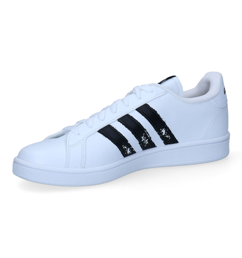 adidas Grand Court Witte Sneakers in kunstleer (301601)