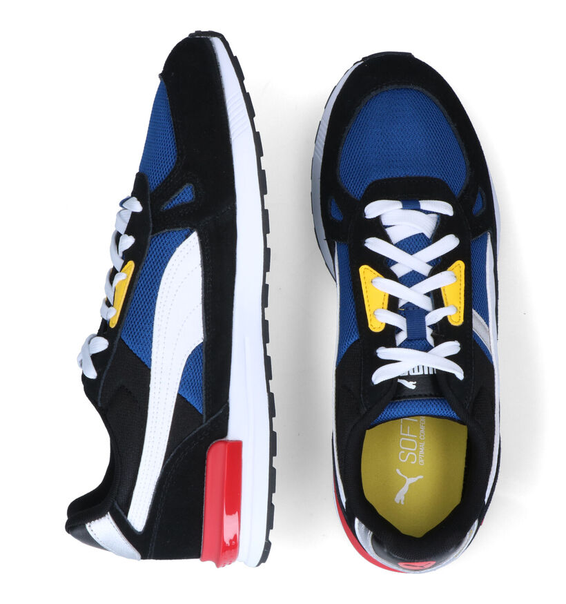 Puma Graviton Pro Blauwe Sneakers in kunstleer (301398)