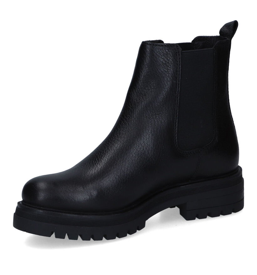 Poelman Zwarte Chelsea Boots in leer (318226)