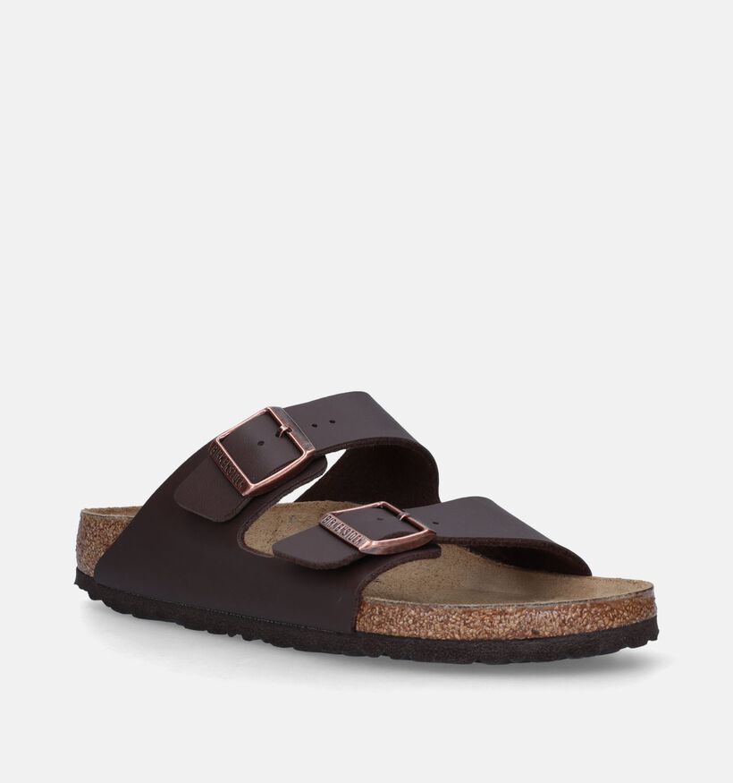 Birkenstock Arizona Bruine Slippers voor jongens, meisjes (341538)