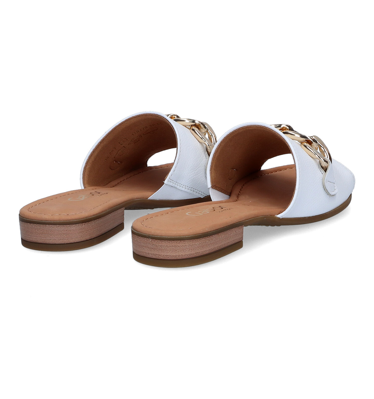 Gabor Comfort Witte Muiltjes Dames Slippers Online op TORFS.BE