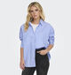 JDY Vesper Chemise en Bleu/Blanc pour femmes (378344)