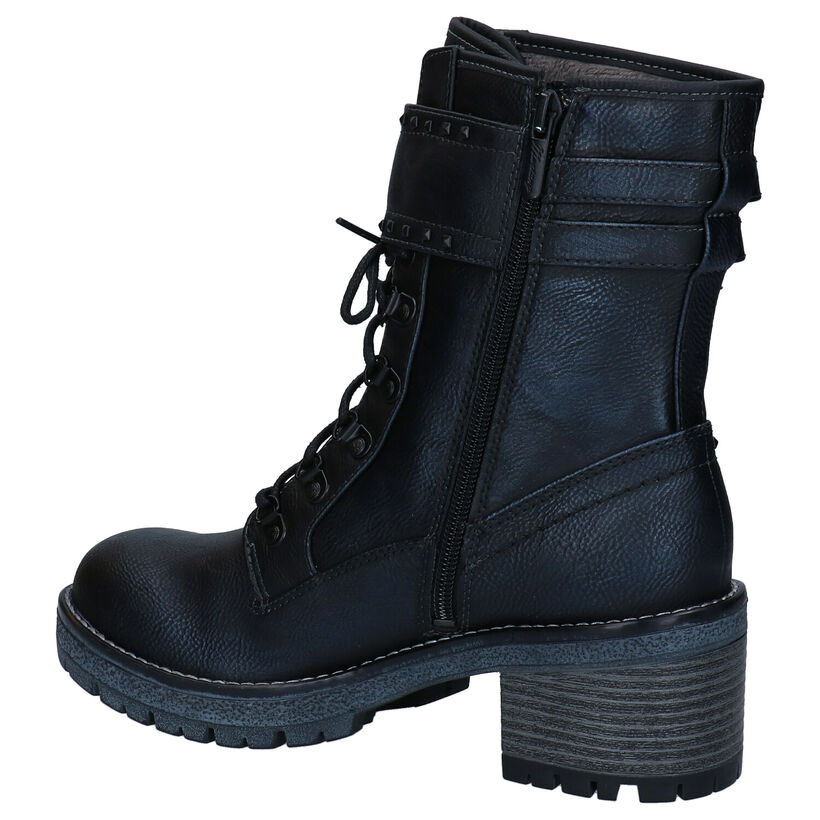 Mustang Bottes basses en Noir en simili cuir (280948)