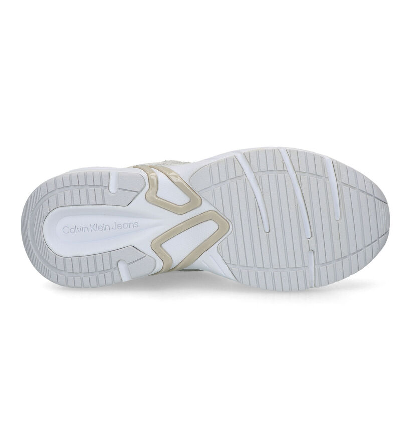 Calvin Klein Retro Tennis Baskets en Blanc pour femmes (318626) - pour semelles orthopédiques