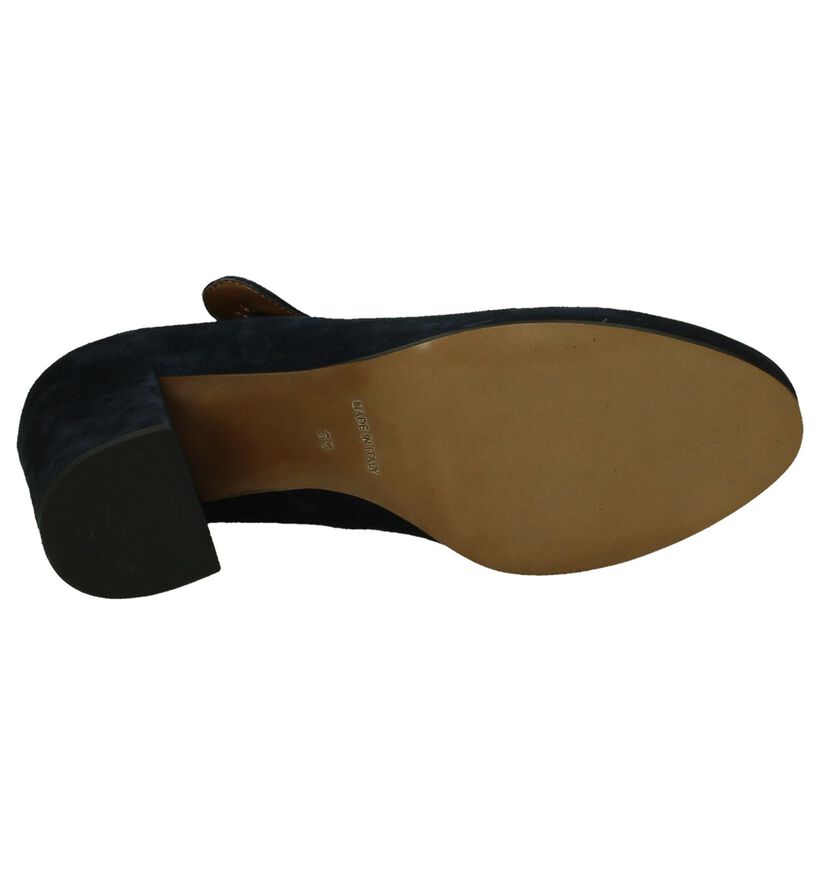 Bordeaux Pumps Via Roma met Bandje in daim (203699)