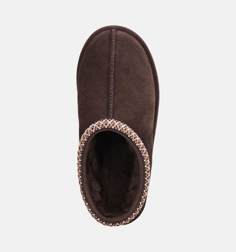 UGG Tasman II Dusted Cocoa Pantoufles en Marron fonc&eacute; pour filles (377988)