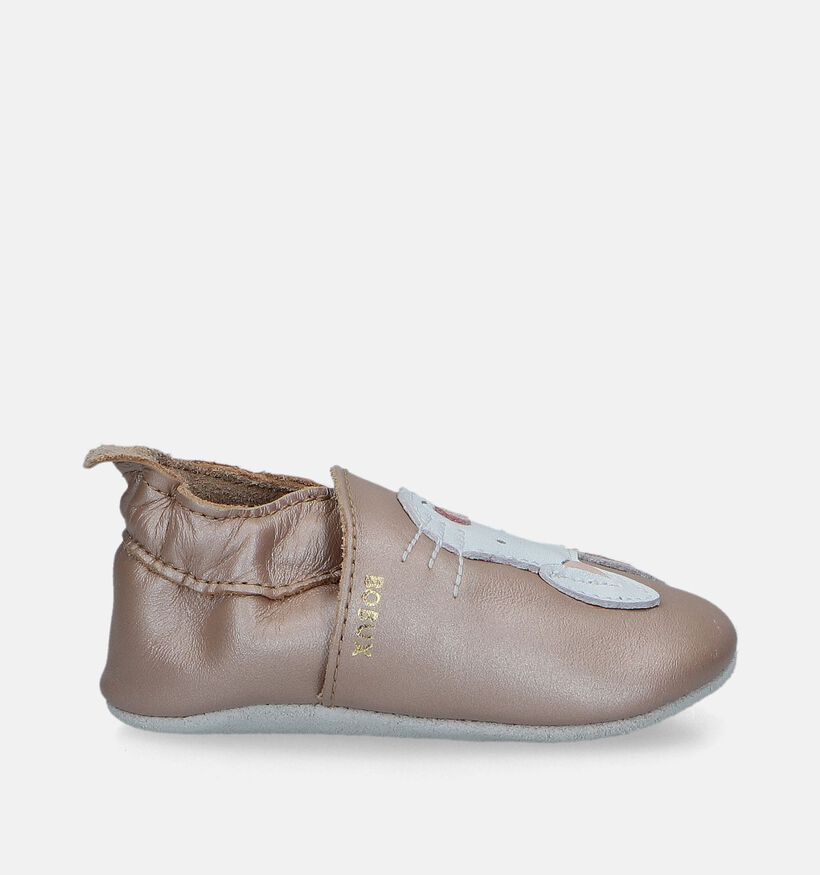 Bobux Rabbit Chaussons pour bébé en Or en cuir (294788)