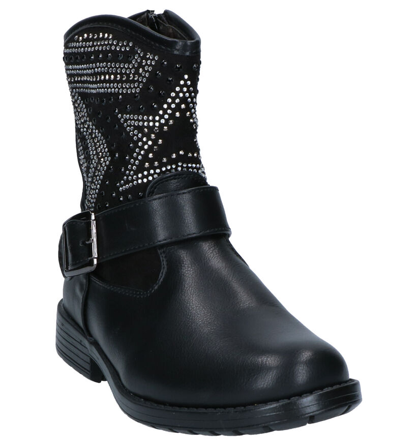 Asso Bottes basses en Noir en simili cuir (254996)