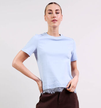 Vero Moda T-shirts Bruin/Blauw