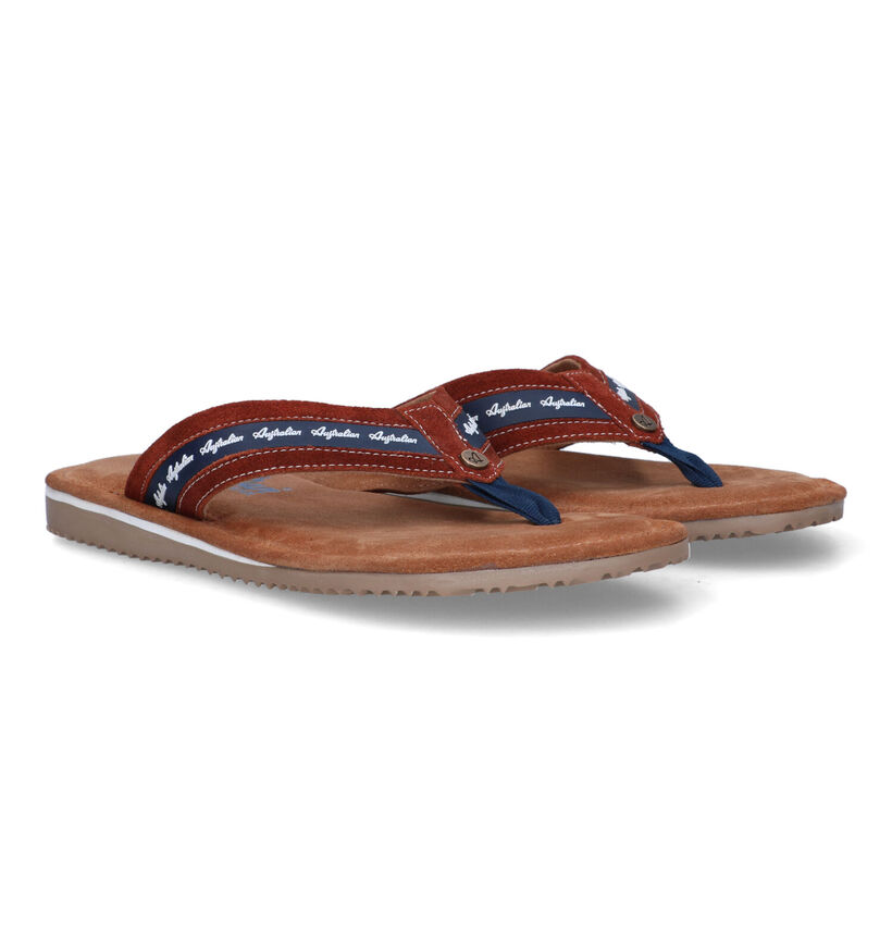Australian Azurro Cognac Teenslippers voor heren (337784)