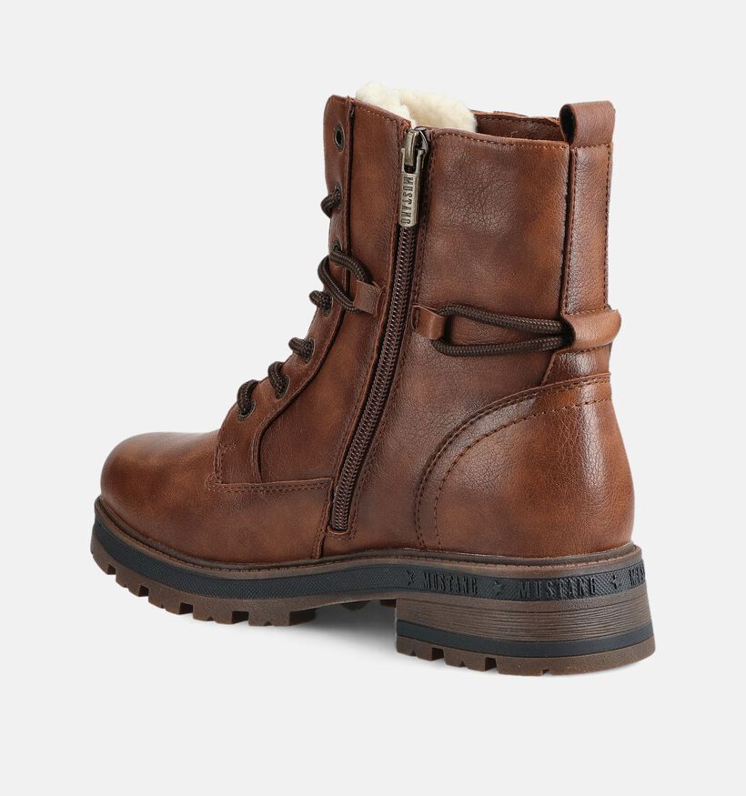 Mustang Bruine Veterboots voor dames (363706)