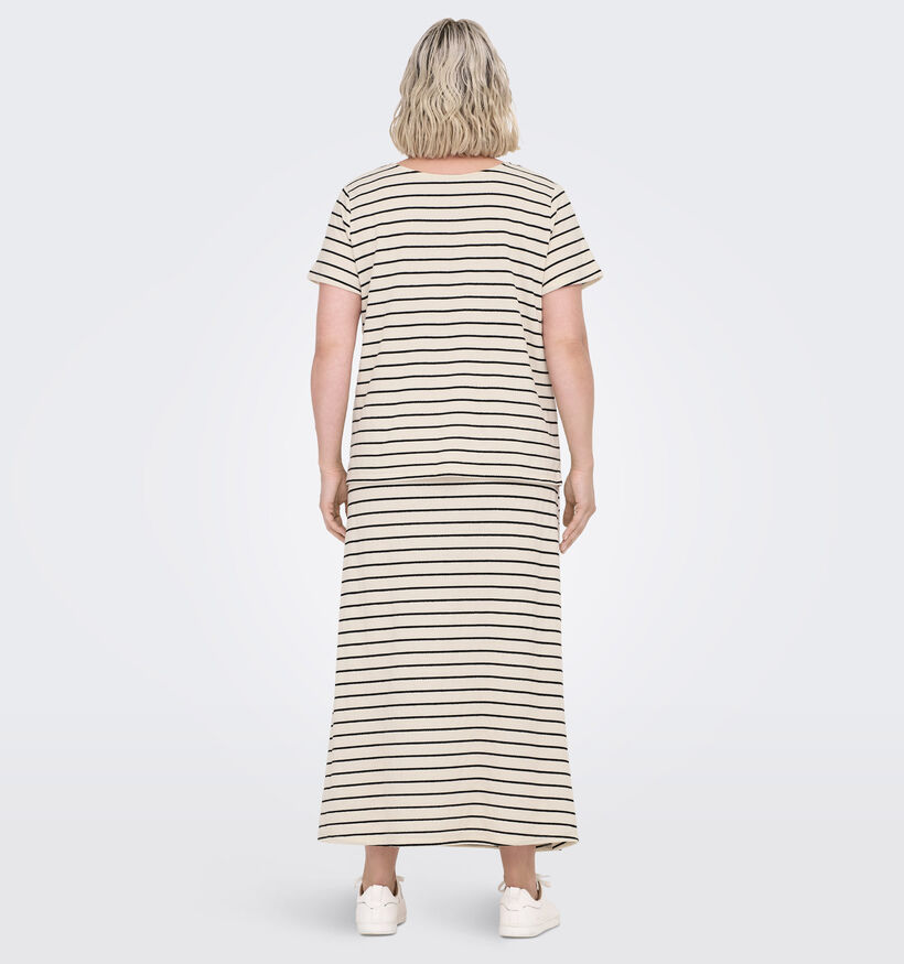 Only Carmakoma Jana Ecru T-Shirt voor dames (375072)
