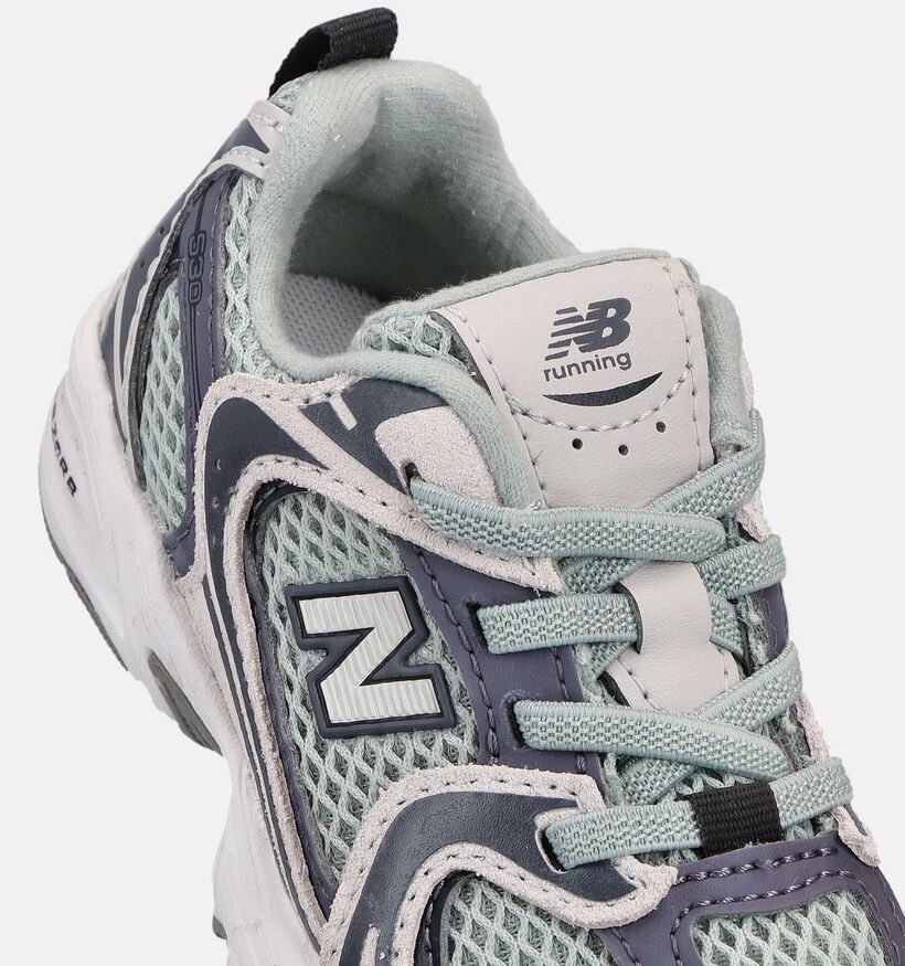 New Balance 530 Baskets basses en Gris pour gar&ccedil;ons (374096) - pour semelles orthop&eacute;diques