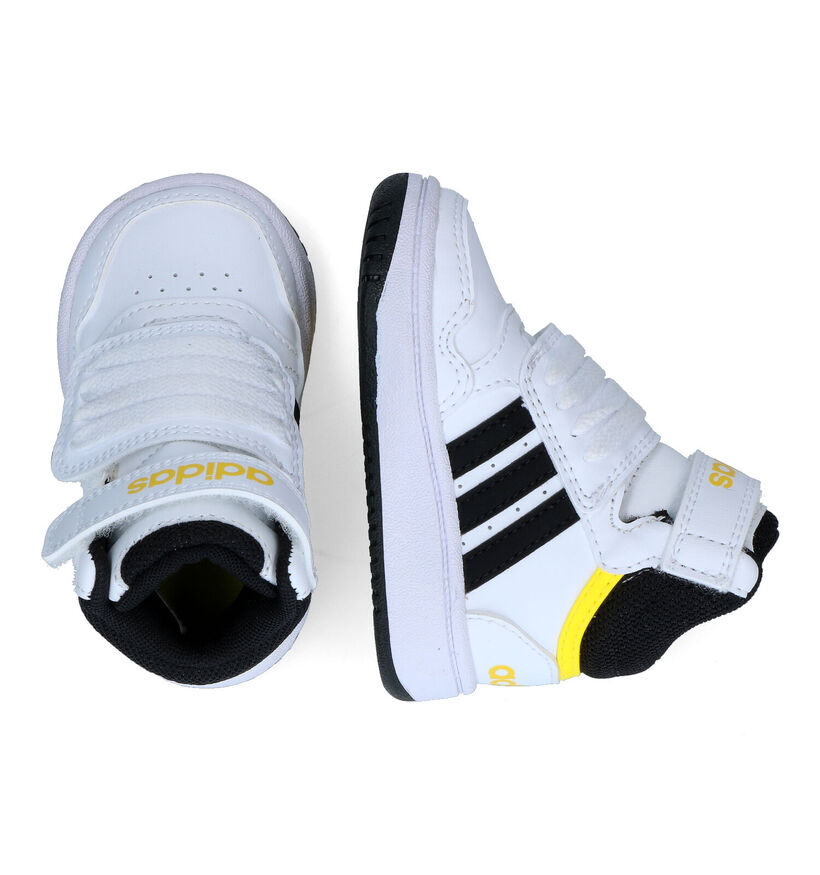 adidas Hoops Mid 3.0 AC Zwarte Sneakers voor jongens, meisjes (332101)