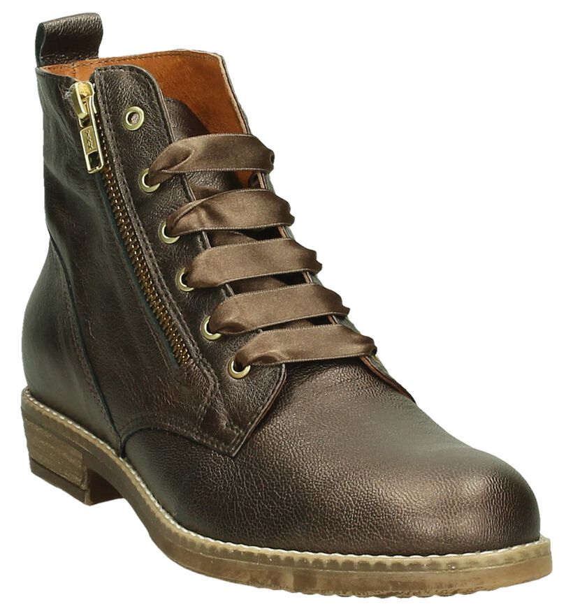 River Woods Cher Bronzen Bottines in leer (204284)