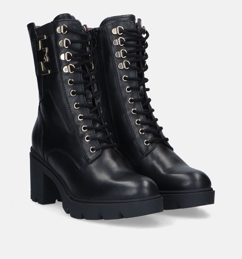 Aurora Bottines à lacets en Noir pour femmes (329941)