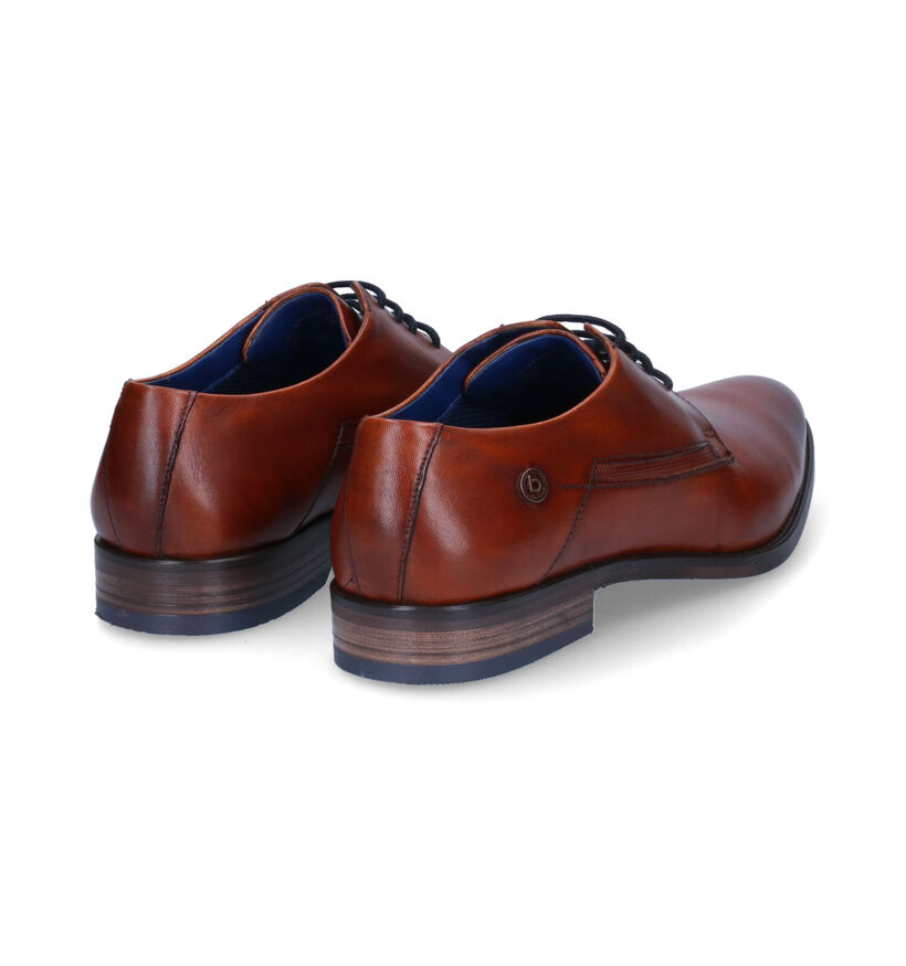 Bugatti Lair Chaussures habillées en Cognac pour hommes (311142)