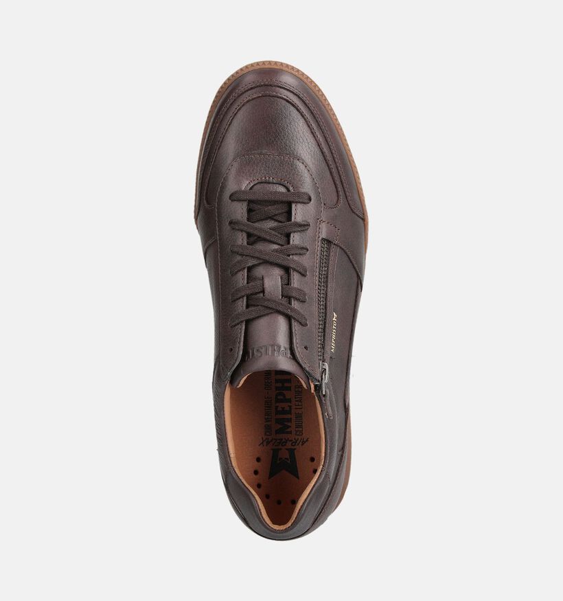 Mephisto Endrik Nevada Bruine Rits-veterschoenen voor heren (362828) - geschikt voor steunzolen
