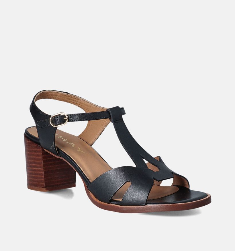 JHay Zwarte Sandalen met hak voor dames (357671)
