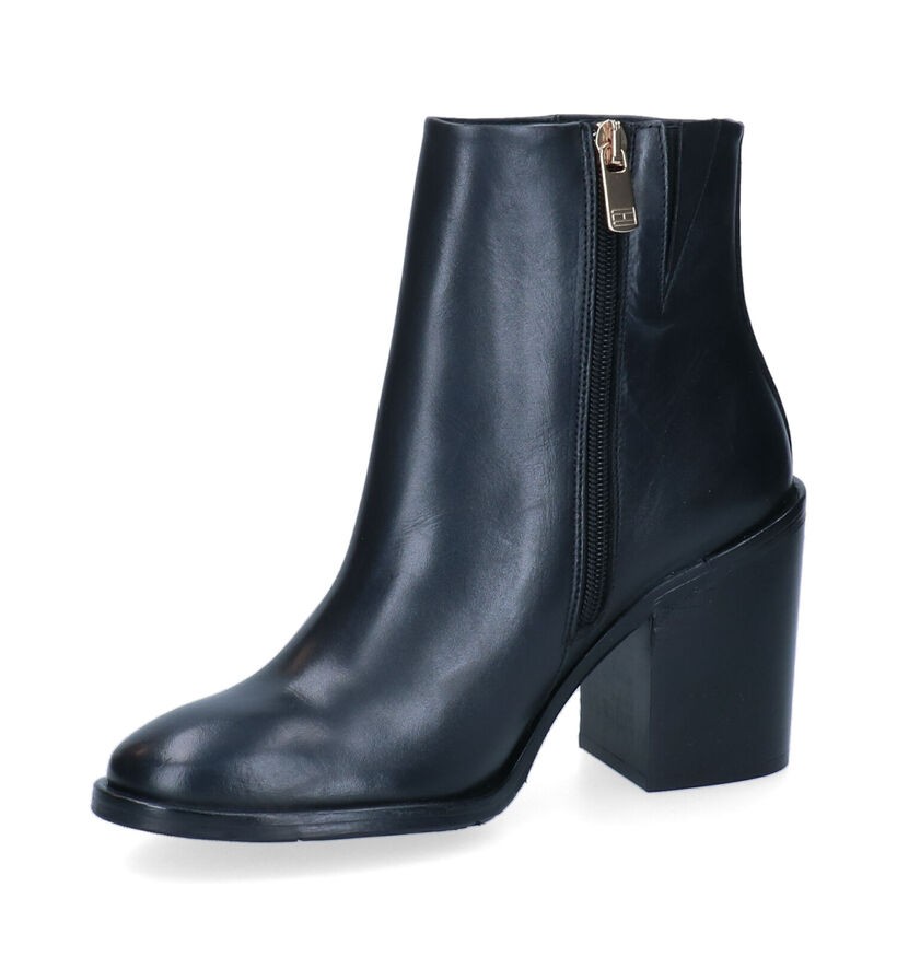 Tommy Hilfiger Flag Stud Cognac Enkellaarzen in leer (295179)