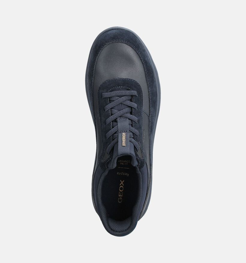 Geox Spherica Plus Chaussures plates en Bleu pour hommes (360120) - pour semelles orthopédiques