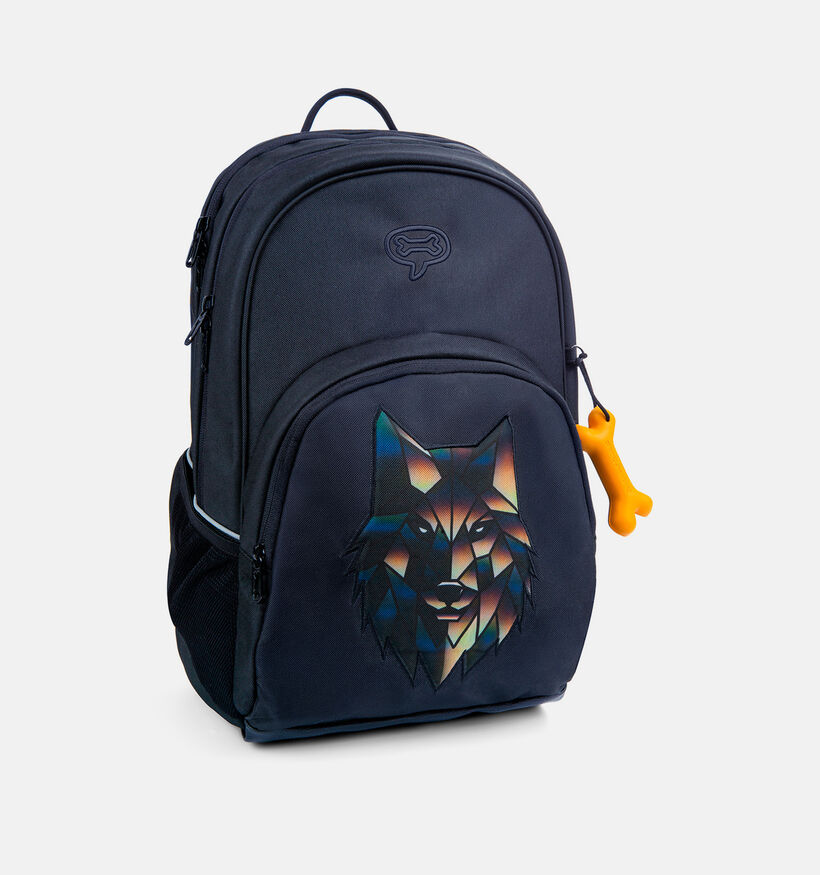 STONES and BONES Wolf Sac &agrave; dos en Bleu fonc&eacute; pour gar&ccedil;ons (377374)