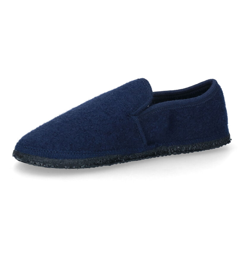 Giesswein Niederthal Pantoufles en Bleu pour hommes (333629)