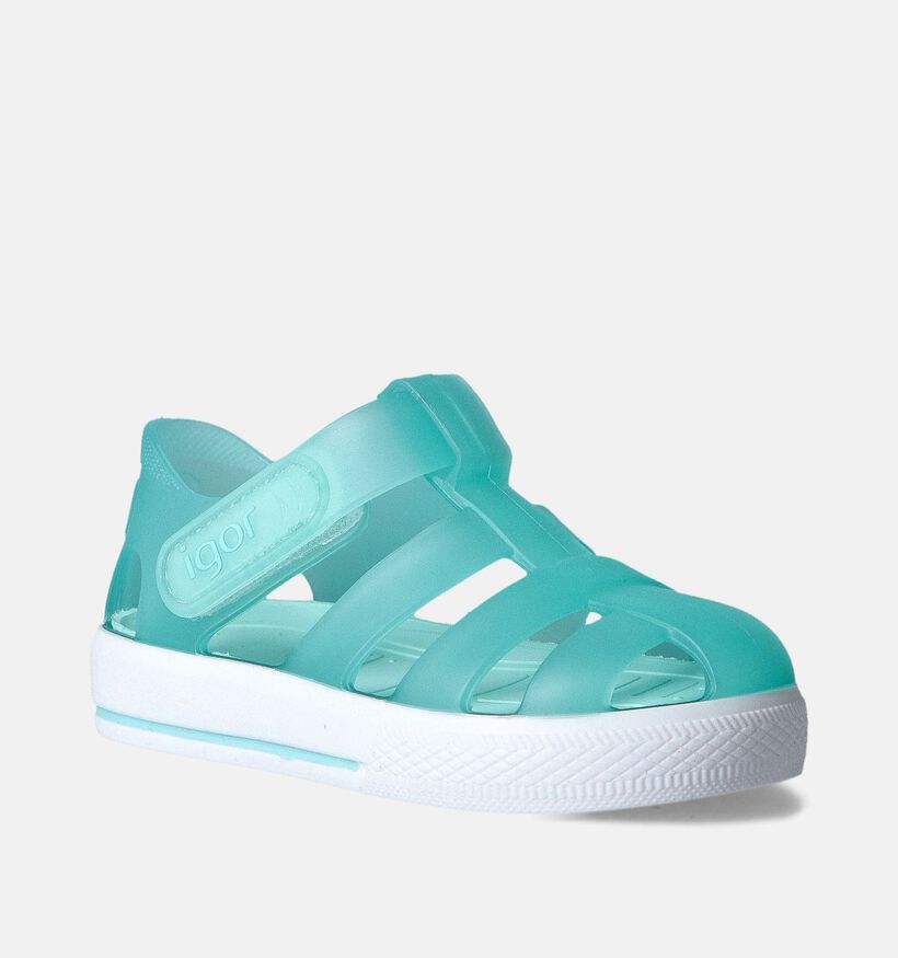 Igor Chaussures d'eau en Vert pour filles, garçons (356216)