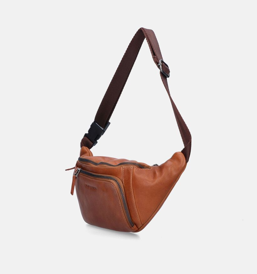 Maverick Sac banane en Cognac pour hommes (358822)