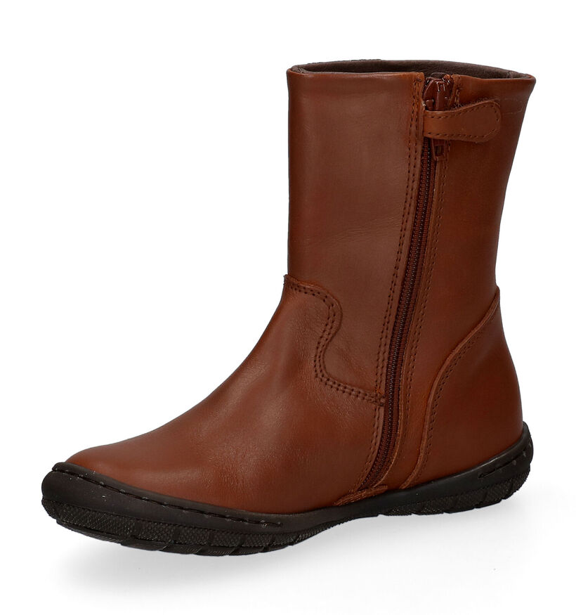 STONES and BONES Flixa Bottes en Cognac en cuir (313923)