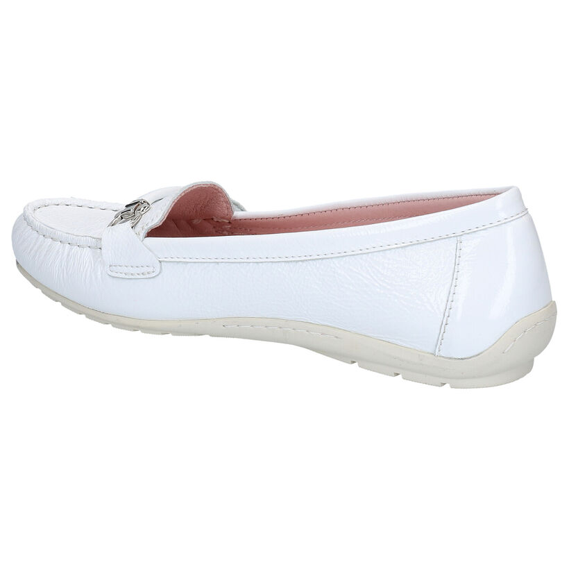 River Woods Ava Mocassins en Blanc en verni (271176)