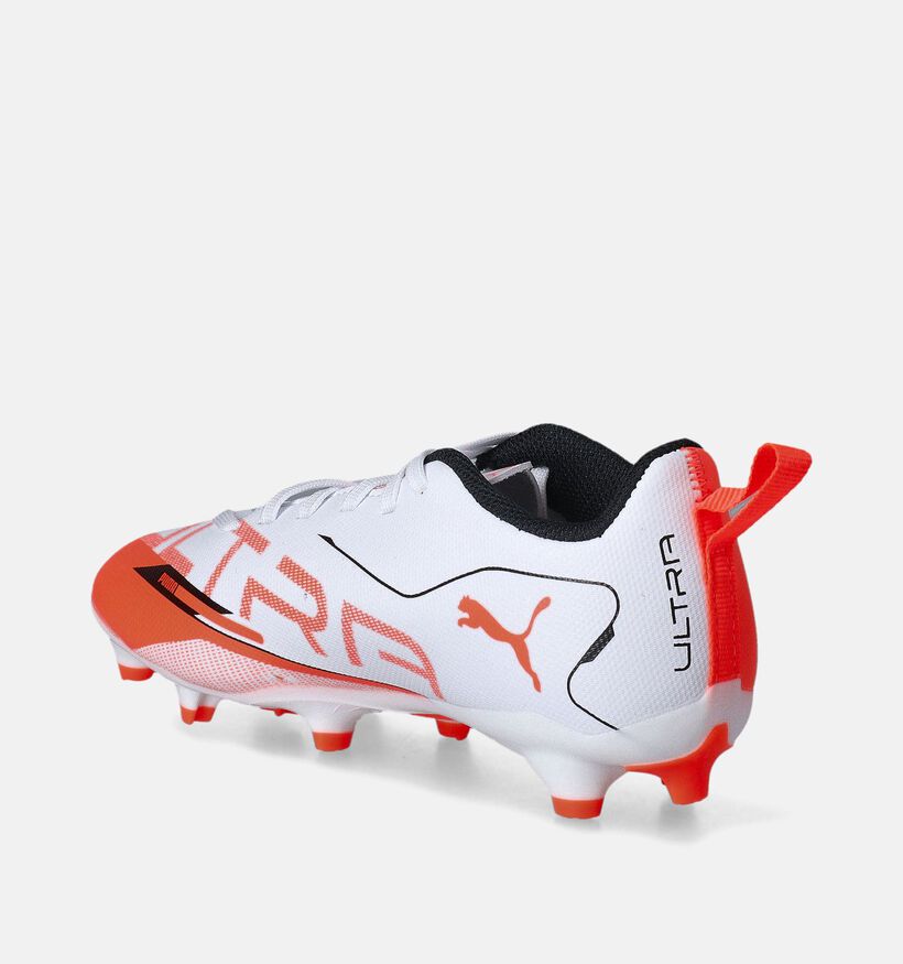 Puma Ultra 5 Play FB/AG Chaussures de foot en Blanc pour filles, garçons (352380)