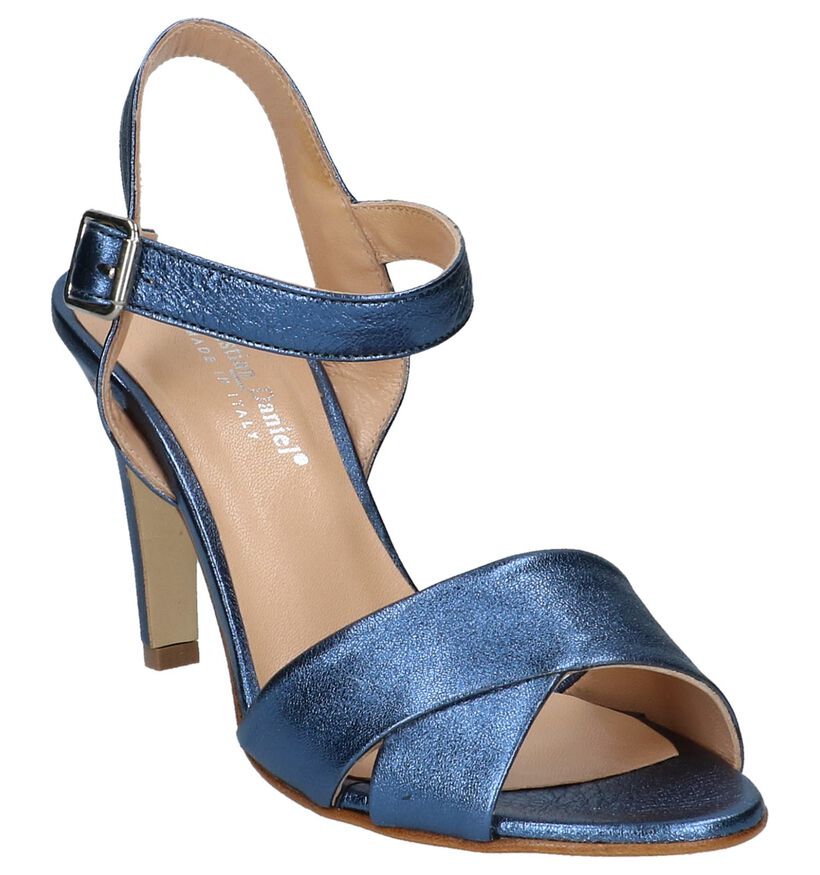 Blauwe Geklede Sandalen Cristian Daniel in leer (220264)