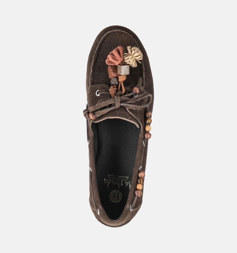 La Strada Donkerbruine Bootschoenen voor dames (384264)