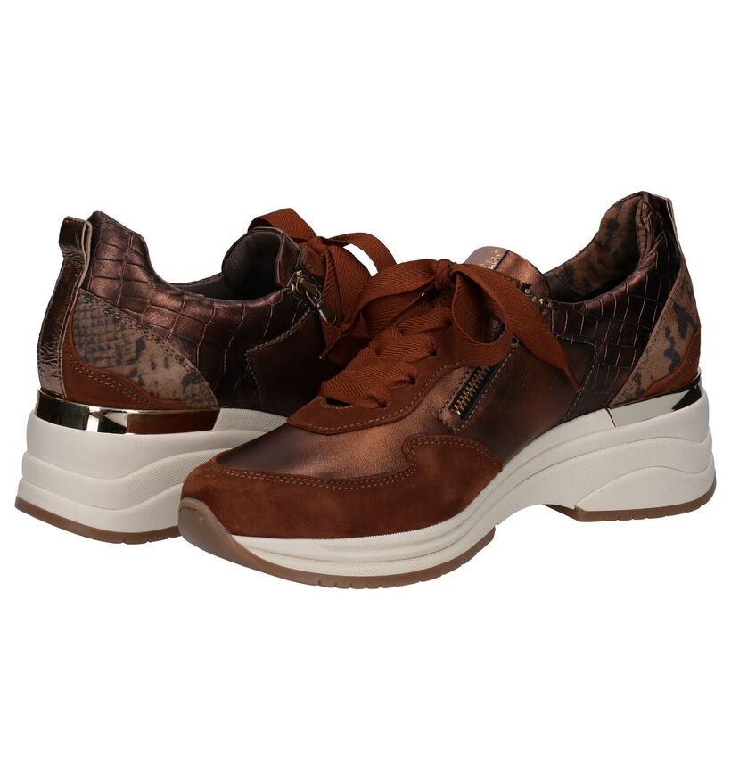 Softwaves Chaussures à lacets en Bronze en cuir (281936)