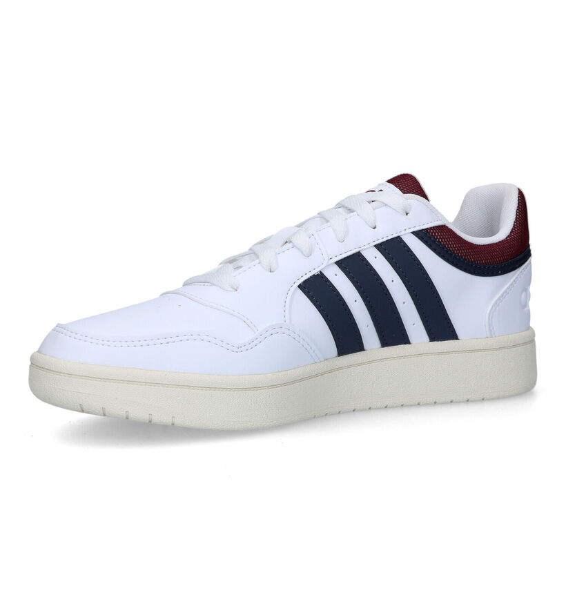 adidas Hoops 3.0 Baskets en blanc pour hommes (324912) - pour semelles orthopédiques