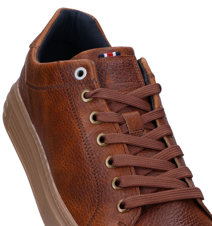 Bullboxer Cognac Veterschoenen voor heren (331806) - geschikt voor steunzolen