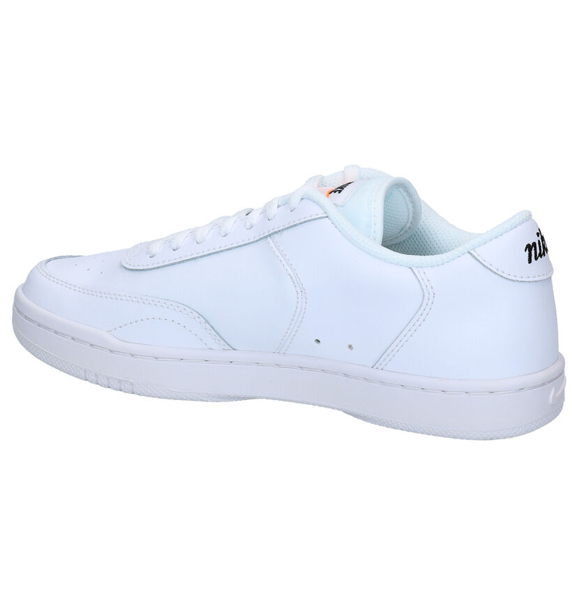 Nike Court Vintage Baskets en Blanc en cuir (277463)